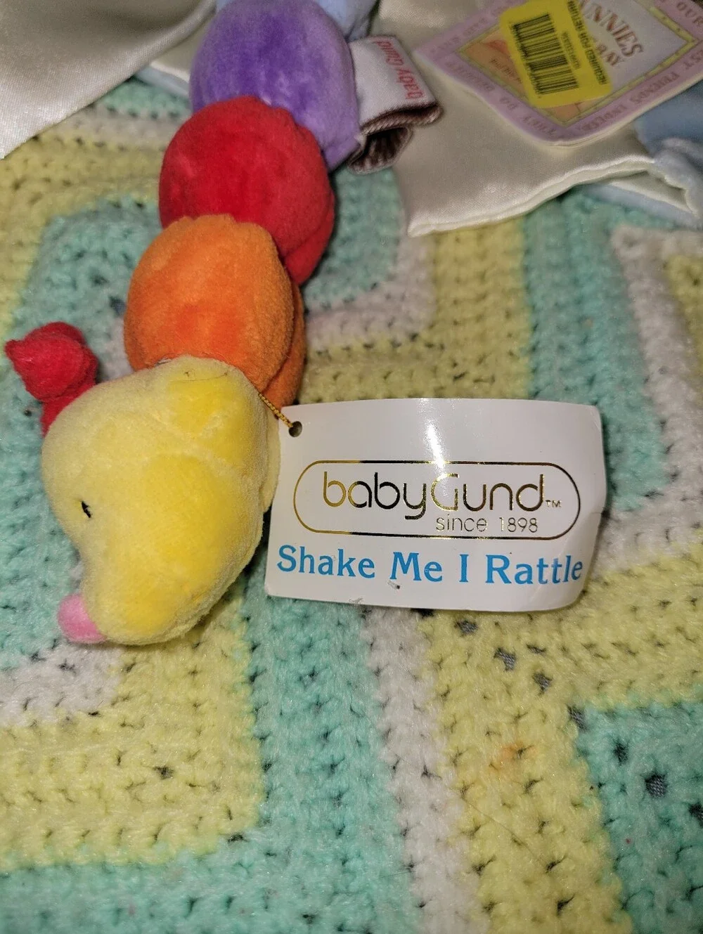 Bunnies By The Bay Newborn & Toddler Soft Toys GUND Hungry Caterpillar Rattle...
